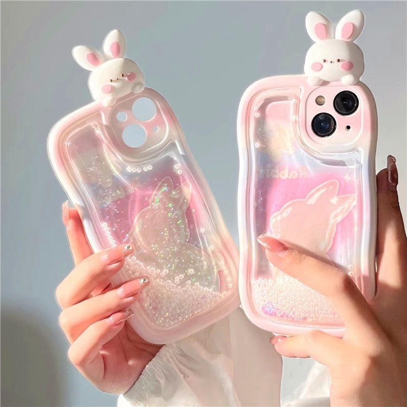 Kawaii Bunny Phone Case for iPhone 11 11pro 11pro max 12 12pro 12pro max 13 13pro 13pro max 14 14 pro 14 plus 14pro max PN5916