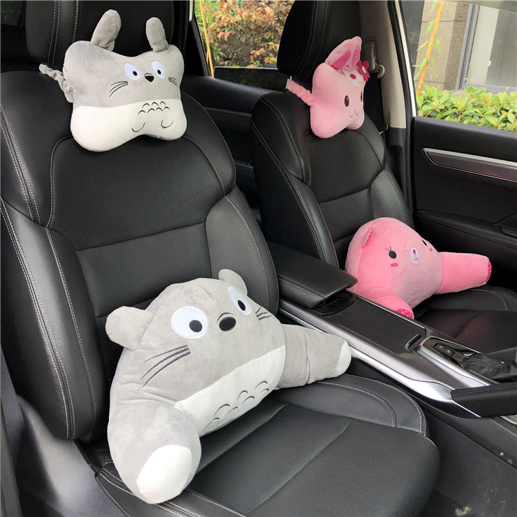 Totoro Plush U-shaped Neck Waist Head Protect Pillow Car Seat Back