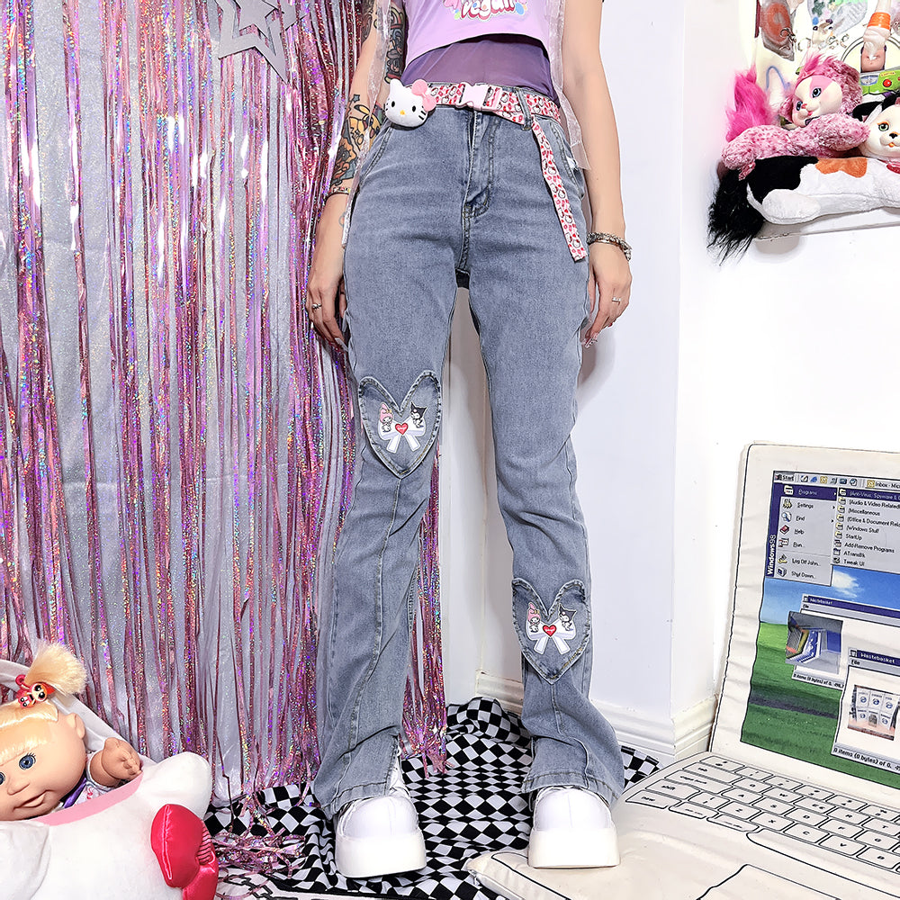 Cartoon Girl Jeans Pants PN5093