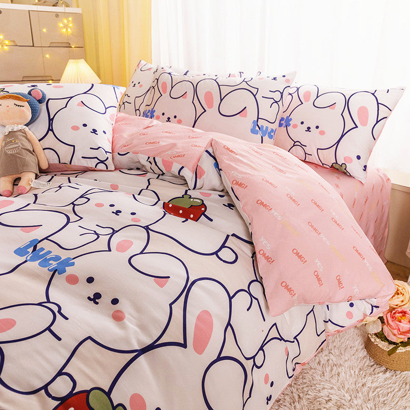 Cute Rabbits Bedding Set Pn4408 – Pennycrafts