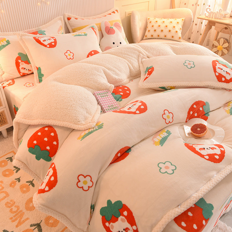 Sweet Strawberry Bedding Set Pn4475 Pennycrafts