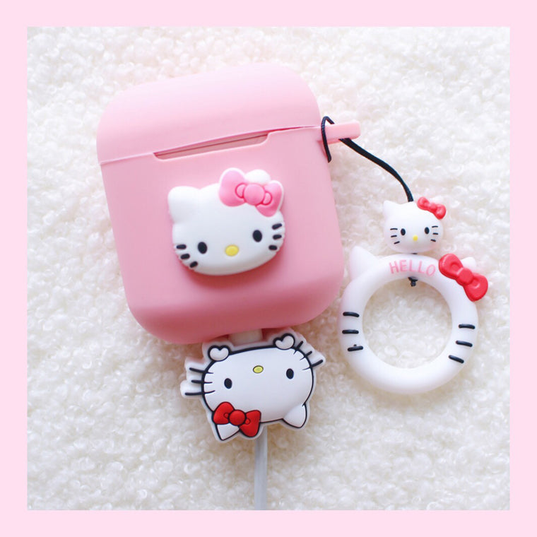Cat earphone case cover for AirPods max – pinkspink