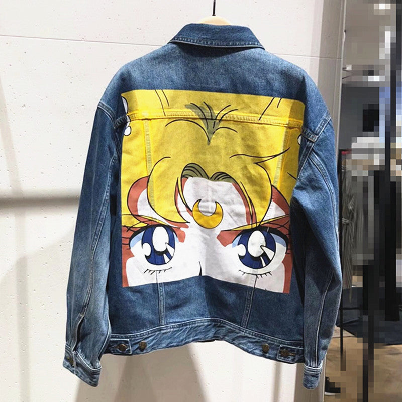 Sailor moon jean clearance jacket