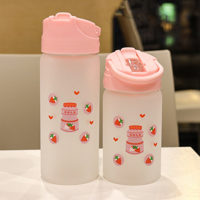 Kawaii Sakura Glass Water Bottle PN1421 – Pennycrafts