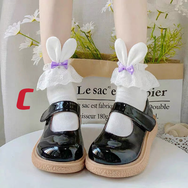 Bunny Ear Lace Socks PN6740