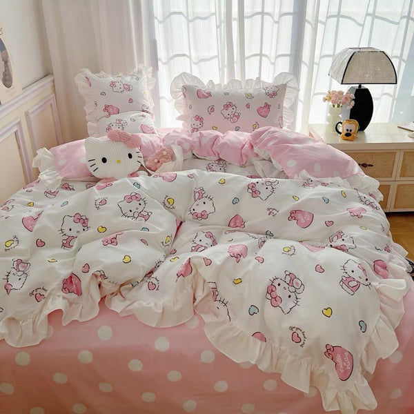 Kawaii Kitty Bedding Set PN6816