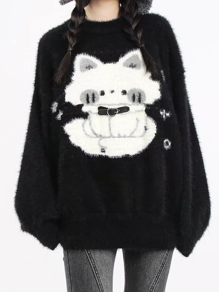 Kawaii Cat Sweater Coat PN6921