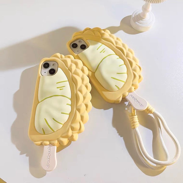 Fashion Durian Phone Case for iPhone 11/12/12pro/12pro max/13/13pro/13pro max/14/14pro/14pro max/15/15pro/15pro max PN6825