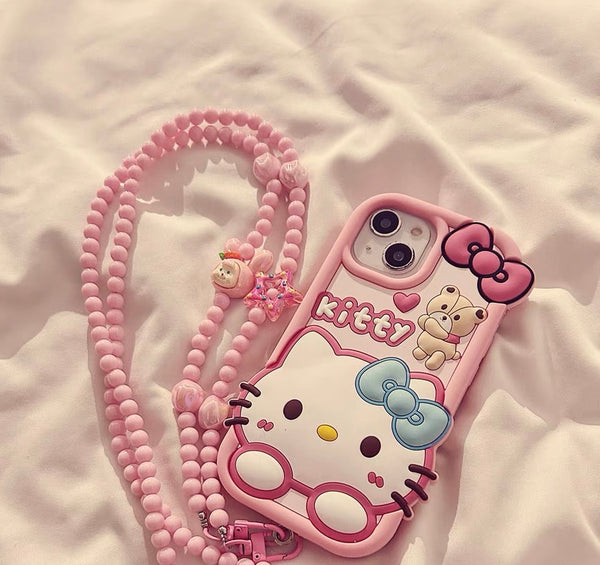 Kawaii Kitty Phone Case for iPhone 11/12/12pro max/13/13pro/13pro max/14/14pro/14pro max/15/15pro/15pro max/16/16pro/16pro max PN6928