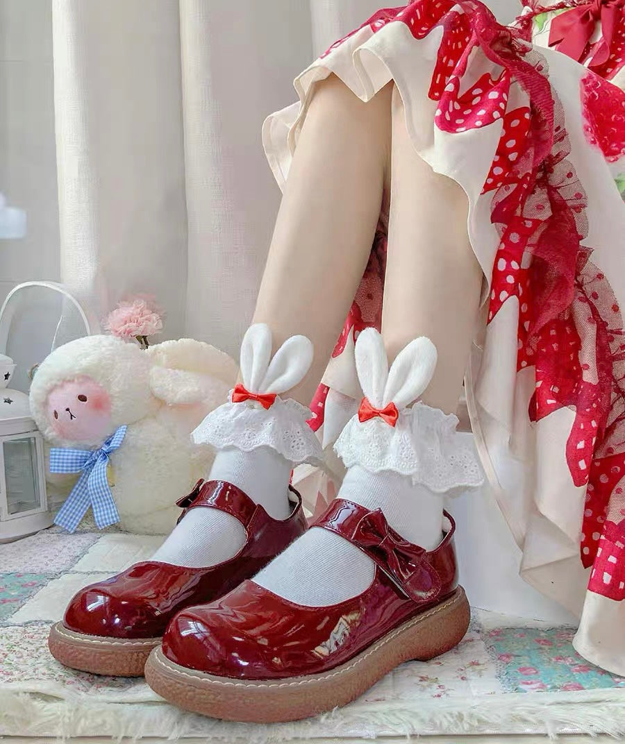 Bunny Ear Lace Socks PN6740