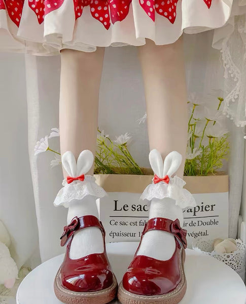 Bunny Ear Lace Socks PN6740