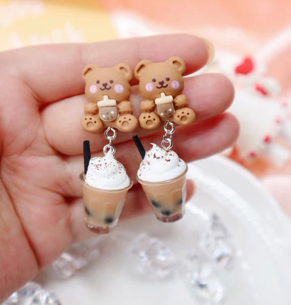 Kawaii Bear Earrings/Clips PN6791