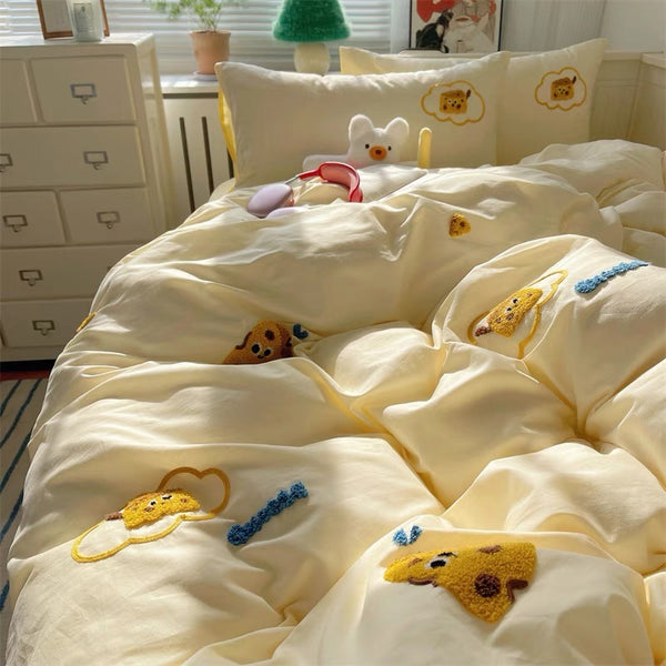 Cute Cheese Bedding Set PN6883