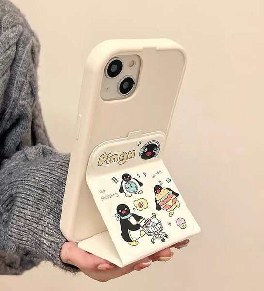 Cute Fold Phone Case for iphone 11/12/12pro/12pro max/13/13pro/13pro max/14/14pro/14pro max/15/15pro/15pro max PN6720