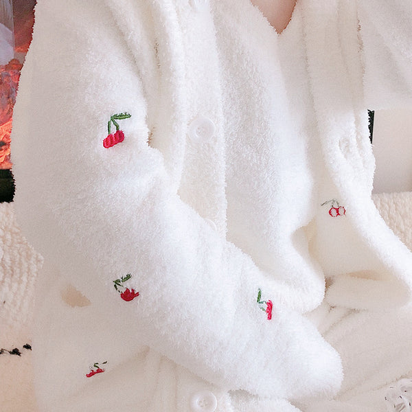 Kawaii Cherry Pajamas Home Suit PN6913