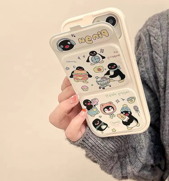 Cute Fold Phone Case for iphone 11/12/12pro/12pro max/13/13pro/13pro max/14/14pro/14pro max/15/15pro/15pro max PN6720