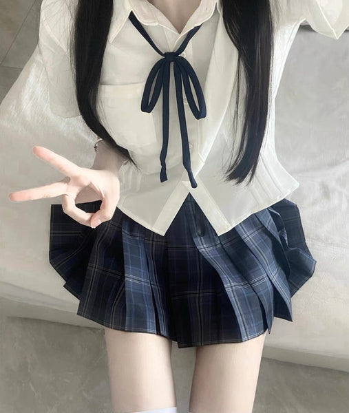 Kawaii Uniform Shirt and Skirt Set PN6774