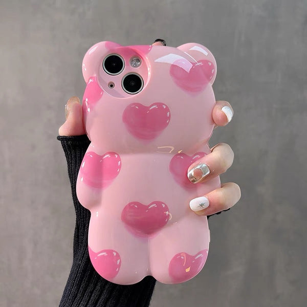 Fashion Bear Phone Case for iPhone 11/12/12pro/12pro max/13/13pro/13pro max/14/14pro/14pro max PN6826