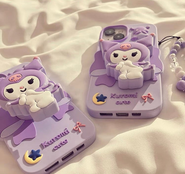 Cute Purple Phone Case for iPhone 11/12/12pro max/13/13pro/13pro max/14/14pro/14pro max/15/15pro/15pro max PN6929