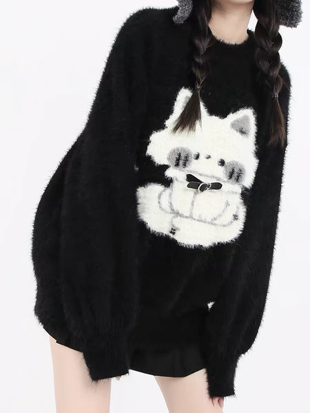 Kawaii Cat Sweater Coat PN6921