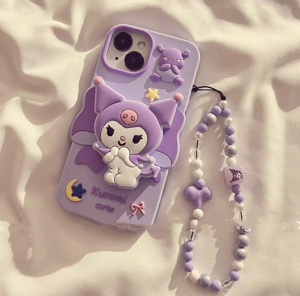 Cute Purple Phone Case for iPhone 11/12/12pro max/13/13pro/13pro max/14/14pro/14pro max/15/15pro/15pro max PN6929