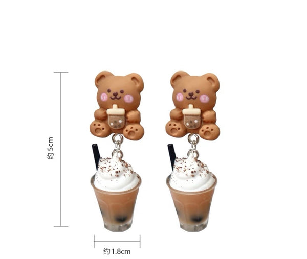 Kawaii Bear Earrings/Clips PN6791