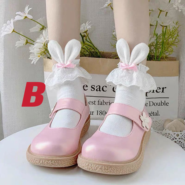 Bunny Ear Lace Socks PN6740