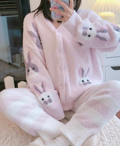 Kawaii Rabbit Pajamas Home Suit PN6912