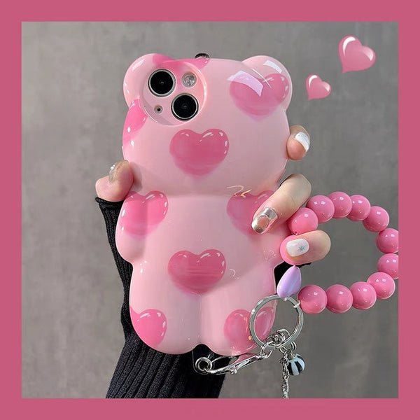 Fashion Bear Phone Case for iPhone 11/12/12pro/12pro max/13/13pro/13pro max/14/14pro/14pro max PN6826