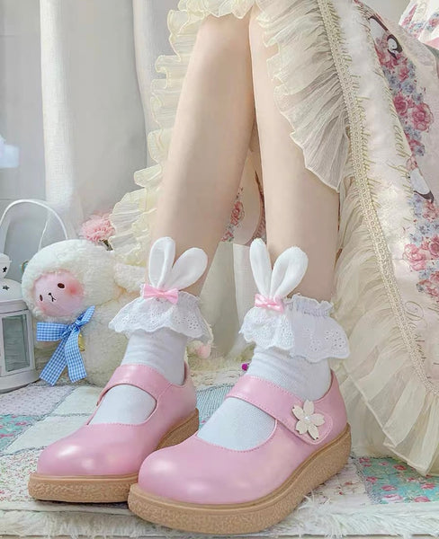 Bunny Ear Lace Socks PN6740