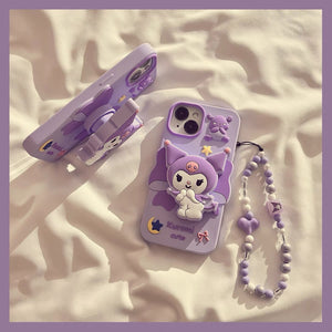 Cute Purple Phone Case for iPhone 11/12/12pro max/13/13pro/13pro max/14/14pro/14pro max/15/15pro/15pro max PN6929