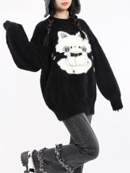 Kawaii Cat Sweater Coat PN6921