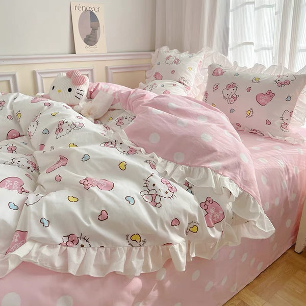 Kawaii Kitty Bedding Set PN6816