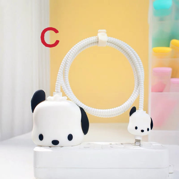 Cute Anime Charger Protector Set PN6875