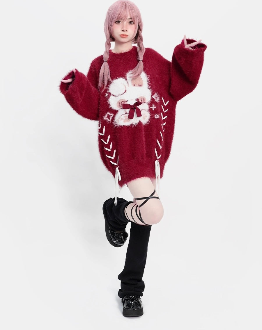 Lucky Rabbit Sweater Coat PN6835