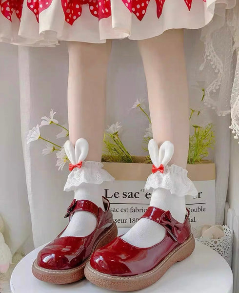 Bunny Ear Lace Socks PN6740