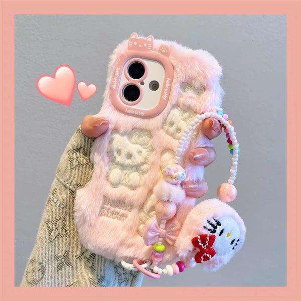 Fashion Soft Kitty Phone Case for iPhone 12/12pro max/13/13pro/13pro max/14/14pro/14pro max/15/15pro/15pro max/16/16pro/16pro max PN6857