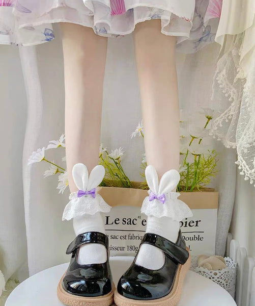 Bunny Ear Lace Socks PN6740