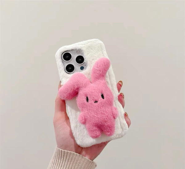 Rabbit Soft Phone Case for iPhone 11/11pro/11pro max/12/12pro/12pro max/13/13pro/13pro max/14/14pro/14plus/14pro max/15/15pro/15pro max/15plus/16/16pro/16pro max PN6863