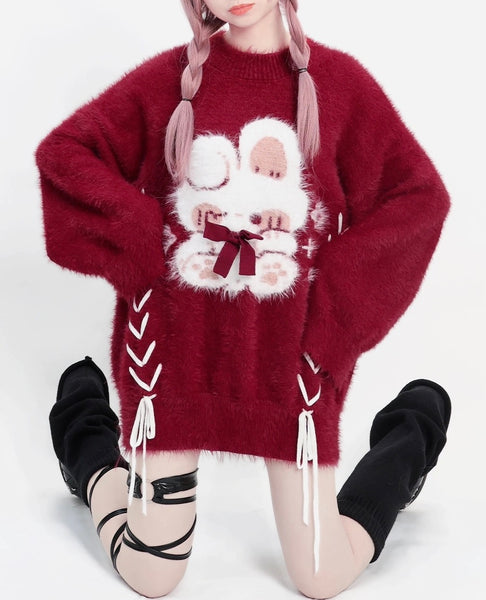 Lucky Rabbit Sweater Coat PN6835