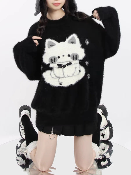 Kawaii Cat Sweater Coat PN6921