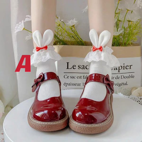 Bunny Ear Lace Socks PN6740