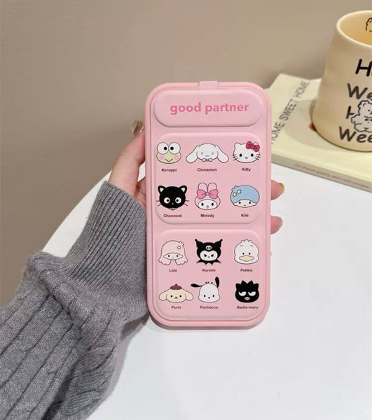 Cute Fold Phone Case for iphone 11/12/12pro/12pro max/13/13pro/13pro max/14/14pro/14pro max/15/15pro/15pro max PN6720