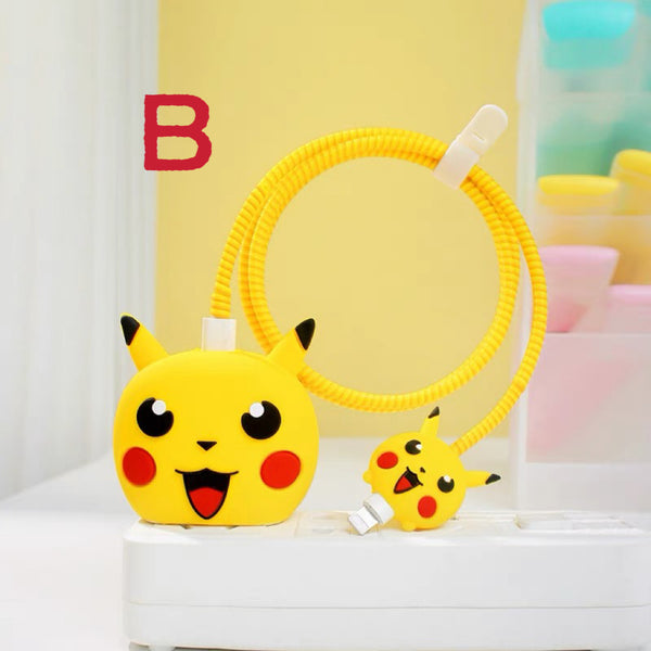 Cute Anime Charger Protector Set PN6875