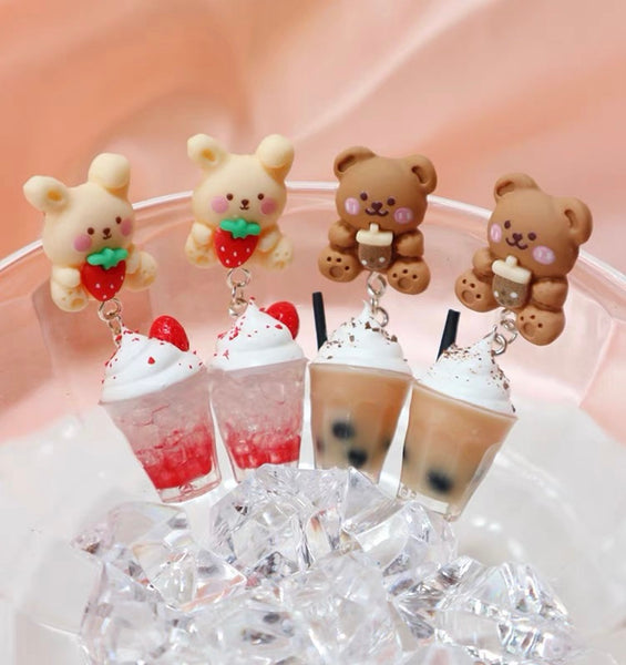 Kawaii Bear Earrings/Clips PN6791