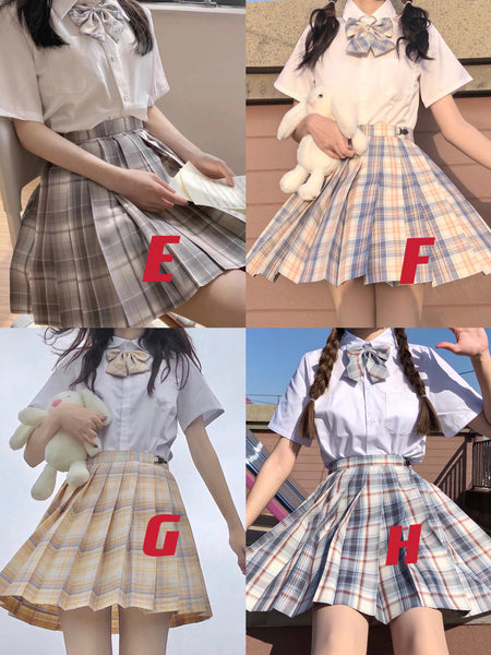 Kawaii Uniform Shirt and Skirt Set PN6774