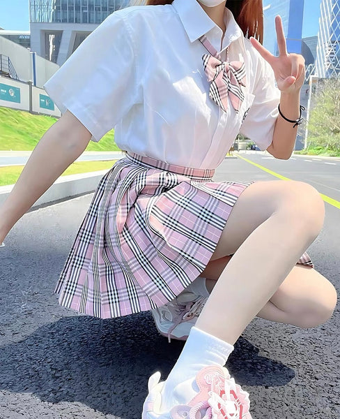 Kawaii Uniform Shirt and Skirt Set PN6774