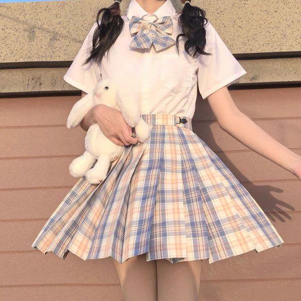 Kawaii Uniform Shirt and Skirt Set PN6774