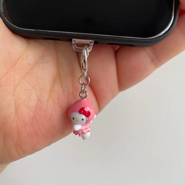 Kawaii Cat Phone Chain/Dust Plug PN6758