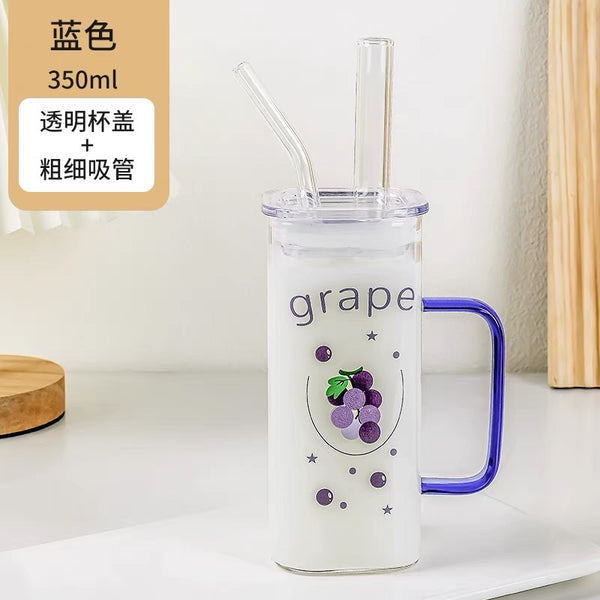 Fruits Glass Water Cups PN6794